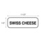 Nevs Swiss Cheese Label 1/2" x 1-1/2" DIET-413 - alternate 2